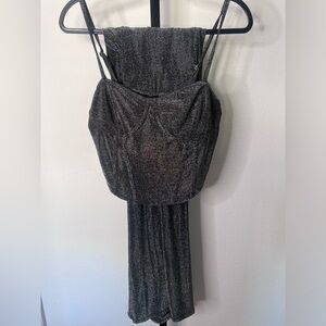 Forever 21 Shimmering Black Co-ord set